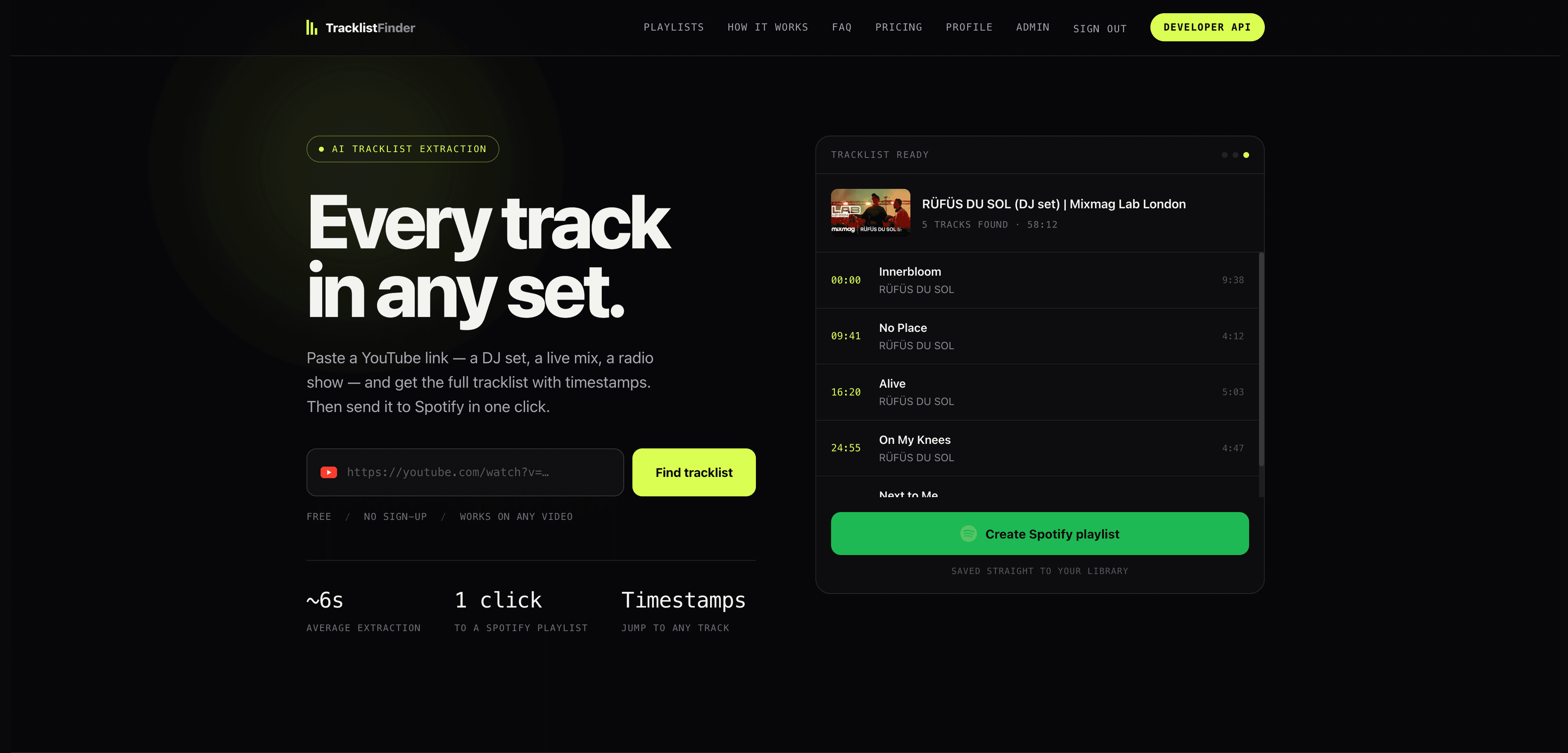 TracklistFinder product screenshot